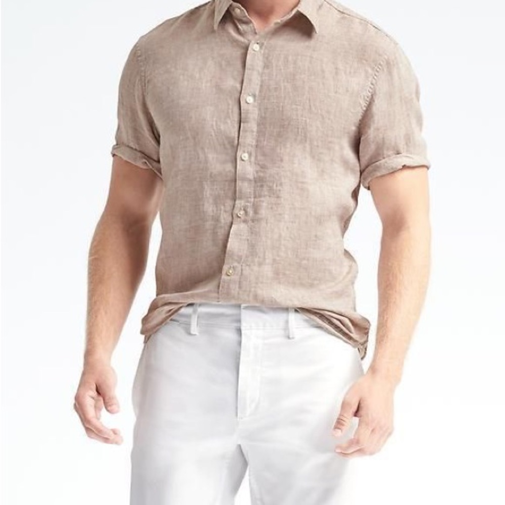 Banana Republic Men's button down linen top